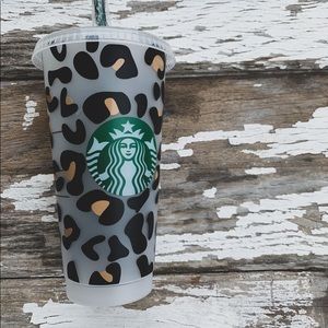 Starbucks Cheetah Leopard print Reusable cold cup